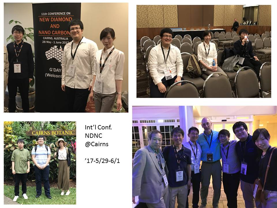 170529 Three master course students made debut on Int'l conf. NDNC2017@Cairns